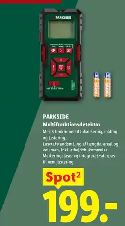 Lidl Parkside Multifunktionsdetektor tilbud