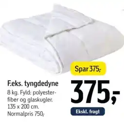 Føtex Feks. tyngdedyne tilbud