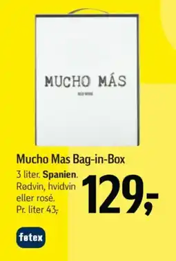 Føtex Mucho Mas Bag-in-Box tilbud