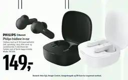Føtex Philips trådløse in-ear tilbud