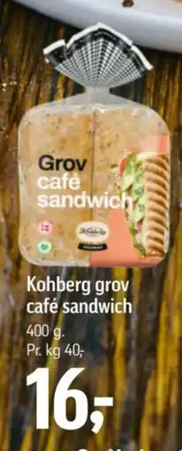 Føtex Kohberg grov café sandwich tilbud