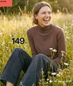 Føtex Rullekravebluse tilbud
