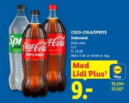 Lidl COCA-COLA/SPRITE Sodavand, App-pris tilbud