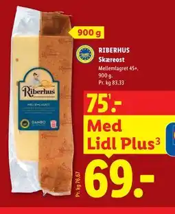 Lidl RIBERHUS Skæreost tilbud