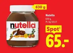 Lidl Nutella tilbud