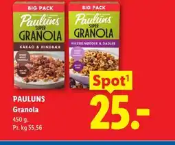 Lidl PAULUNS Granola tilbud