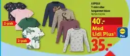 Lidl LUPILU T-shirt eller langærmet bluse tilbud