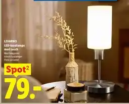 Lidl LIVARNO LED-bordlampe med touch tilbud