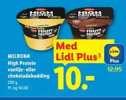 Lidl MILBONA High Protein vanilje- eller chokoladebudding, App-pris tilbud