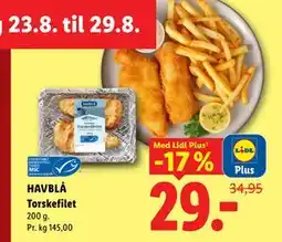 Lidl HAVBLÅ Torskefilet, App-pris tilbud