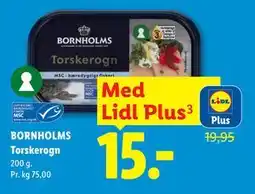 Lidl BORNHOLMS Torskerogn, App-pris tilbud