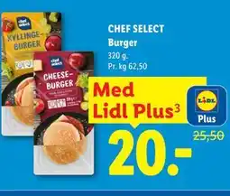 Lidl CHEF SELECT Burger, App-pris tilbud