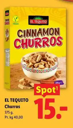 Lidl EL TEQUITO Churros tilbud