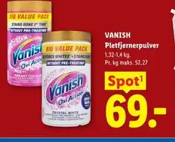 Lidl VANISH Pletfjernerpulver tilbud
