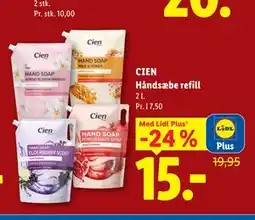 Lidl CIEN Håndsæbe refill, App-pris tilbud