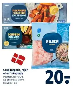 Coop 365 Coop torpedo, rejer eller fiskepinde tilbud