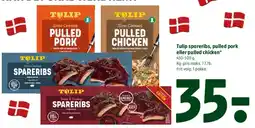 Coop 365 Tulip spareribs, pulled pork eller pulled chicken tilbud