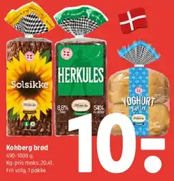 Coop 365 Kohberg brød tilbud