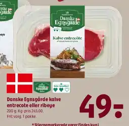 Coop 365 Danske Egnsgårde kalve entrecote eller ribeye tilbud