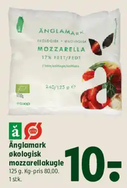Coop 365 Änglamark økologisk mozzarella (mozzarellakugle) tilbud