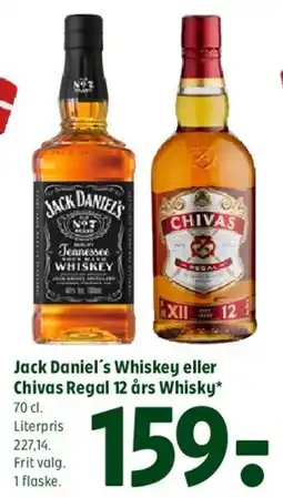 Coop 365 Jack Daniel's Whiskey eller Chivas Regal 12 års Whisky tilbud