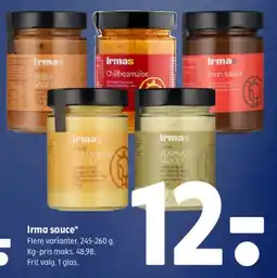 Coop 365 Irma sauce tilbud