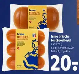 Coop 365 Irma brioche fastfoodbrød tilbud