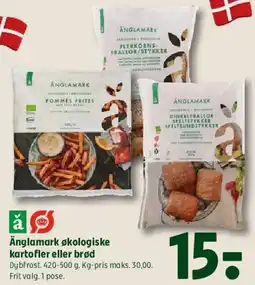 Coop 365 Änglamark økologiske kartofler eller brød tilbud