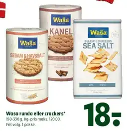 Coop 365 Wasa runda eller crackers tilbud