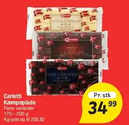 Fakta Tyskland Carletti Kæmpeplade tilbud
