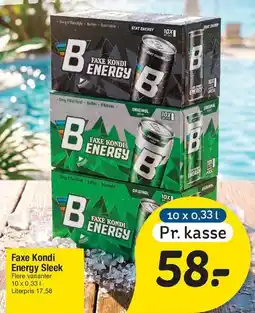 Fakta Tyskland Faxe Kondi Energy Sleek (kasse) tilbud