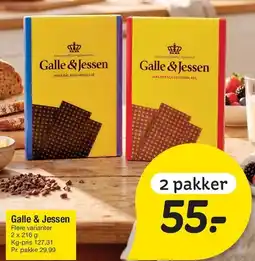 Fakta Tyskland Galle & Jessen pålægschokolade tilbud