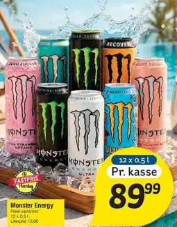 Fakta Tyskland Monster Energy (kasse) tilbud