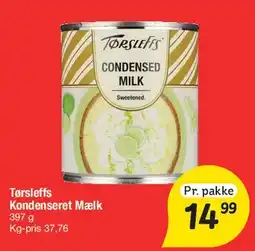 Fakta Tyskland Tørsleffs Kondenseret Mælk tilbud