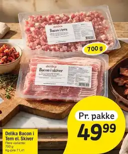 Fakta Tyskland Delika Bacon i tern el. skiver tilbud