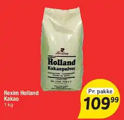 Fakta Tyskland Rexim Holland Kakao tilbud