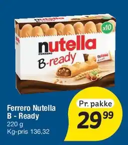 Fakta Tyskland Ferrero Nutella B-ready tilbud