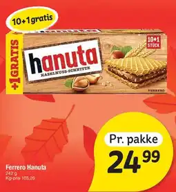 Fakta Tyskland Ferrero Hanuta tilbud