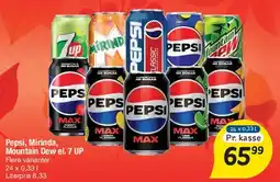 Fakta Tyskland Pepsi, Mirinda, Mountain Dew el. 7UP tilbud