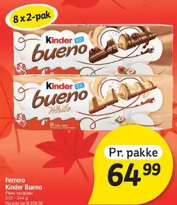 Fakta Tyskland Ferrero Kinder Bueno (8 x 2-pak) tilbud