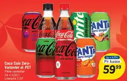 Fakta Tyskland Coca Cola Zero (varianter el. PET) tilbud