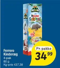 Fakta Tyskland Ferrero Kinder (4-pak) tilbud