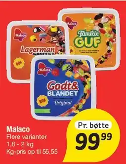 Fakta Tyskland Malaco bøtte tilbud
