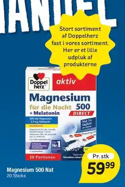 Fakta Tyskland Magnesium für die Nacht 500 + Melatonin tilbud
