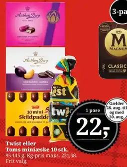 Dagli'Brugsen Twist eller Toms miniæske tilbud