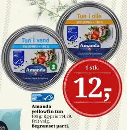Dagli'Brugsen Amanda yellowfin tun tilbud