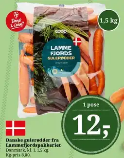 Dagli'Brugsen Danske gulerødder fra Lammefjordspakkeriet tilbud