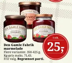 Dagli'Brugsen Den Gamle Fabrik marmelade tilbud