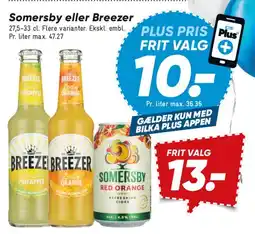 Bilka Somersby eller Breezer tilbud