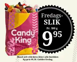 Dagli'Brugsen Fredags-SLIK / Candy King tilbud